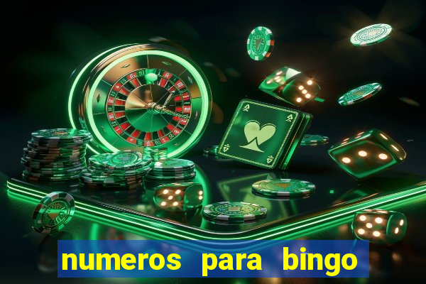 numeros para bingo de 1 a 90